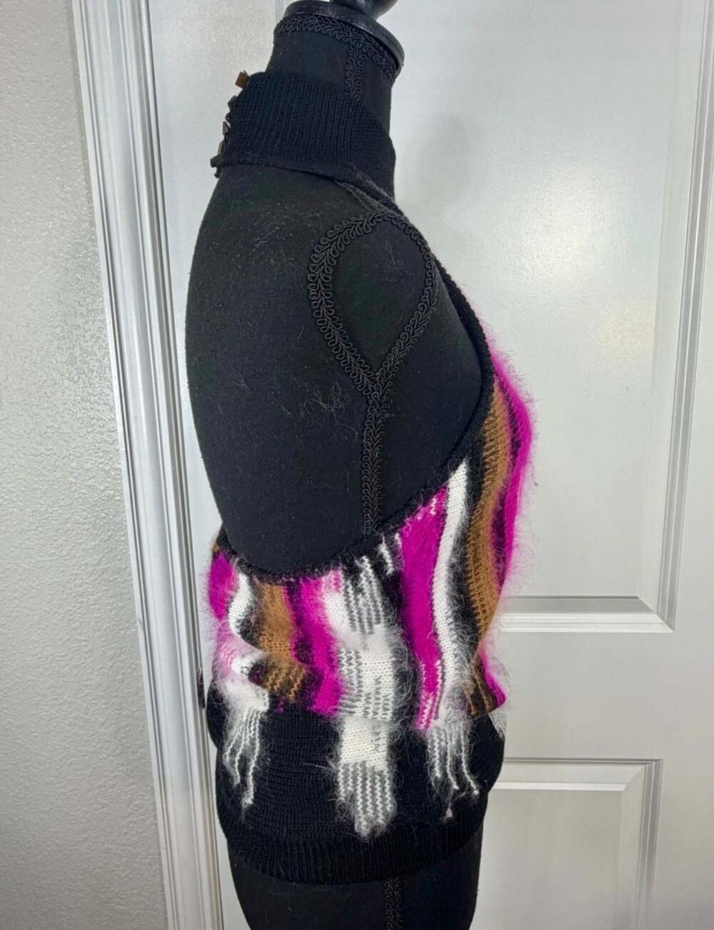 Vintage Gianni Versace Couture Angora Blend Halter Top - Picture 4 of 8
